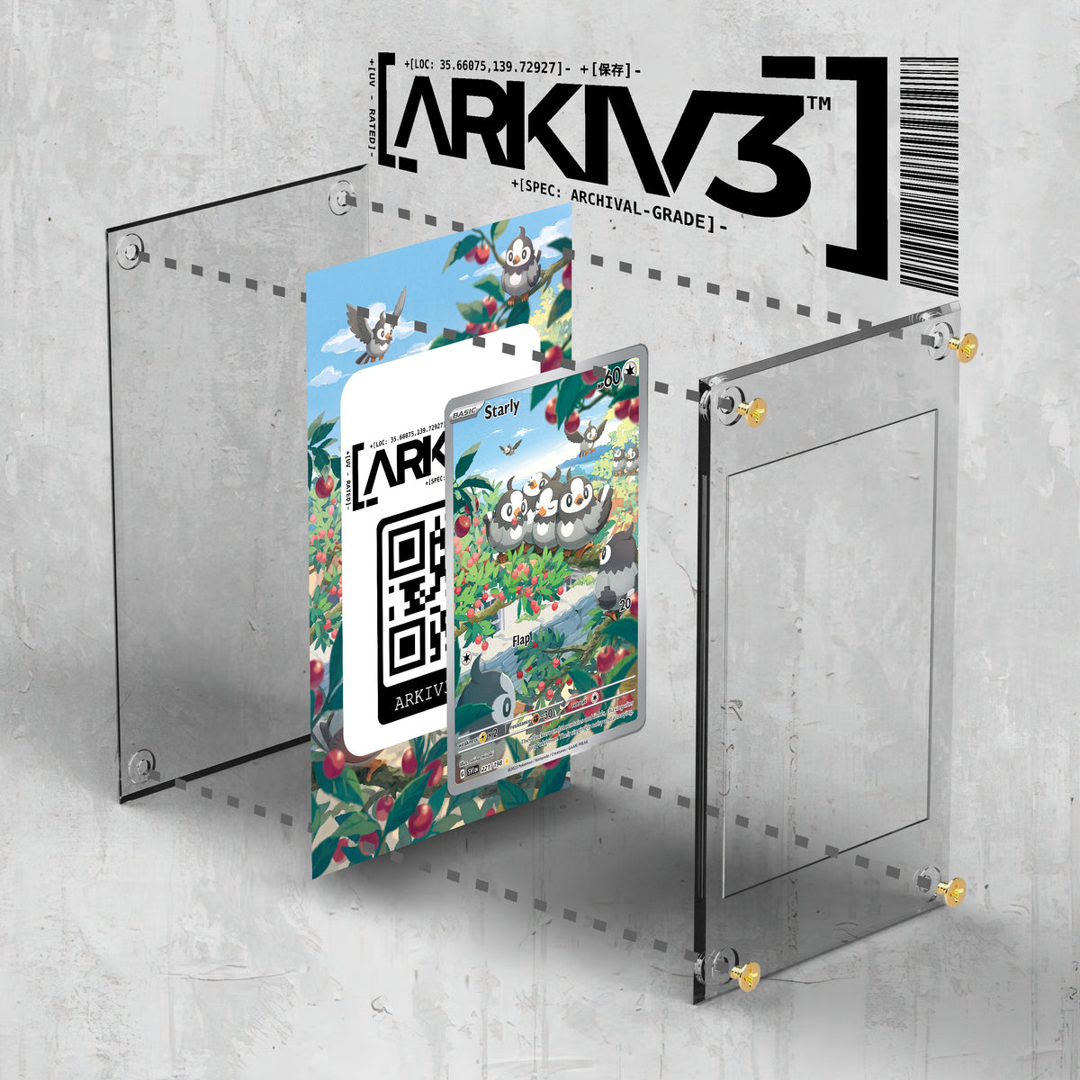 [UNIT: 221/198] // Starly Extended Art Display Case - Raw