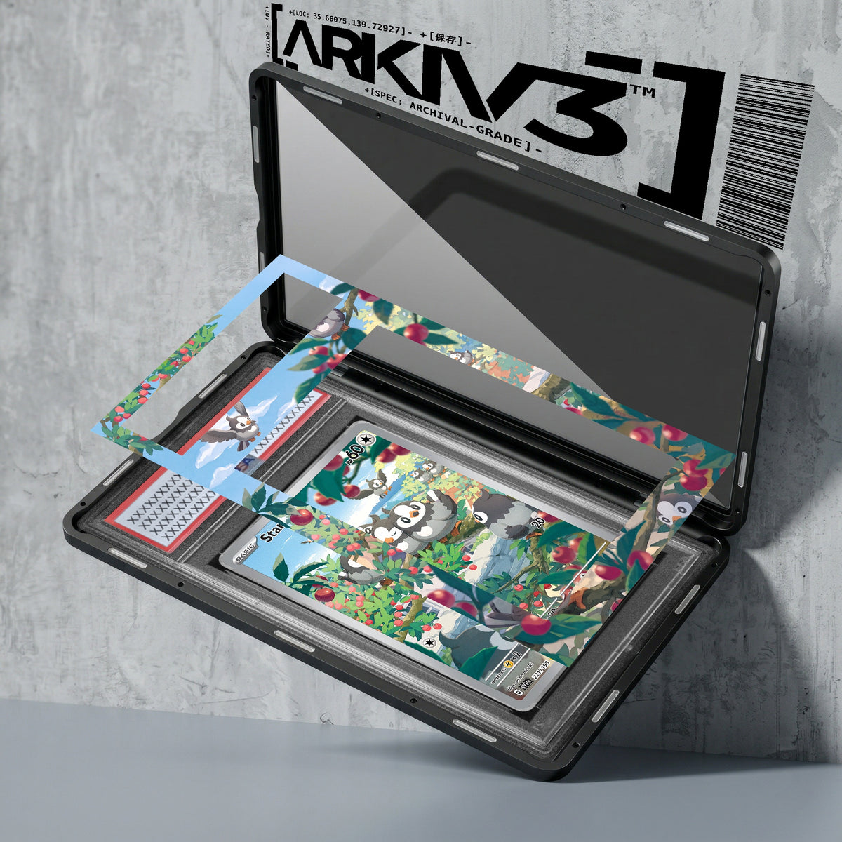 ARKIV3 PSA graded exploded mockup