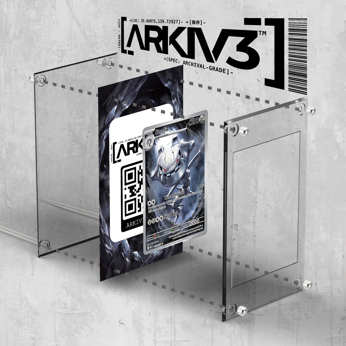 [UNIT: 150/132] // Steelix Extended Art Display Case - Raw
