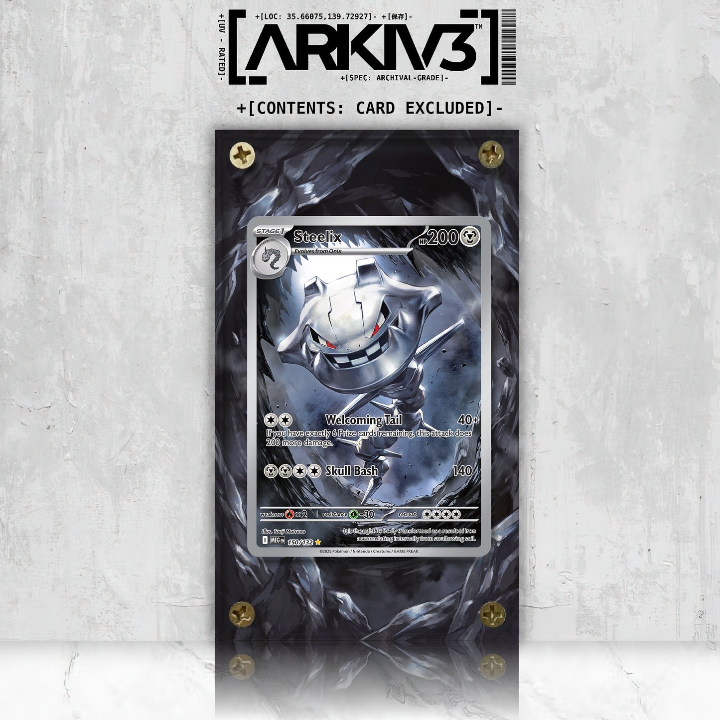 [UNIT: 150/132] // Steelix Extended Art Display Case - Raw