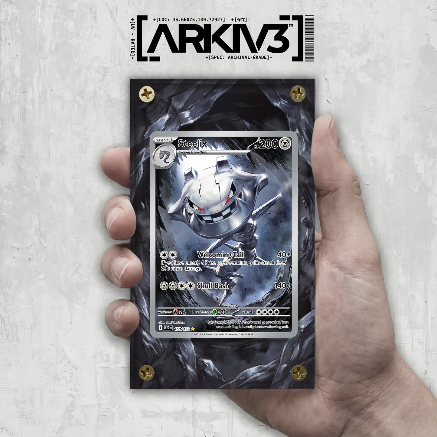 [UNIT: 150/132] // Steelix Extended Art Display Case - Raw