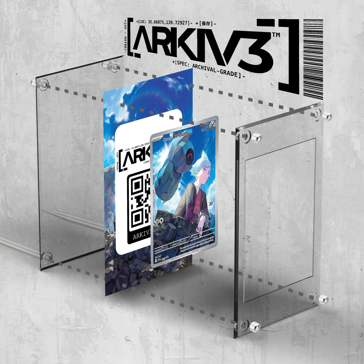 [UNIT: 207] // Steven's Beldum Extended Art Display Case - Raw