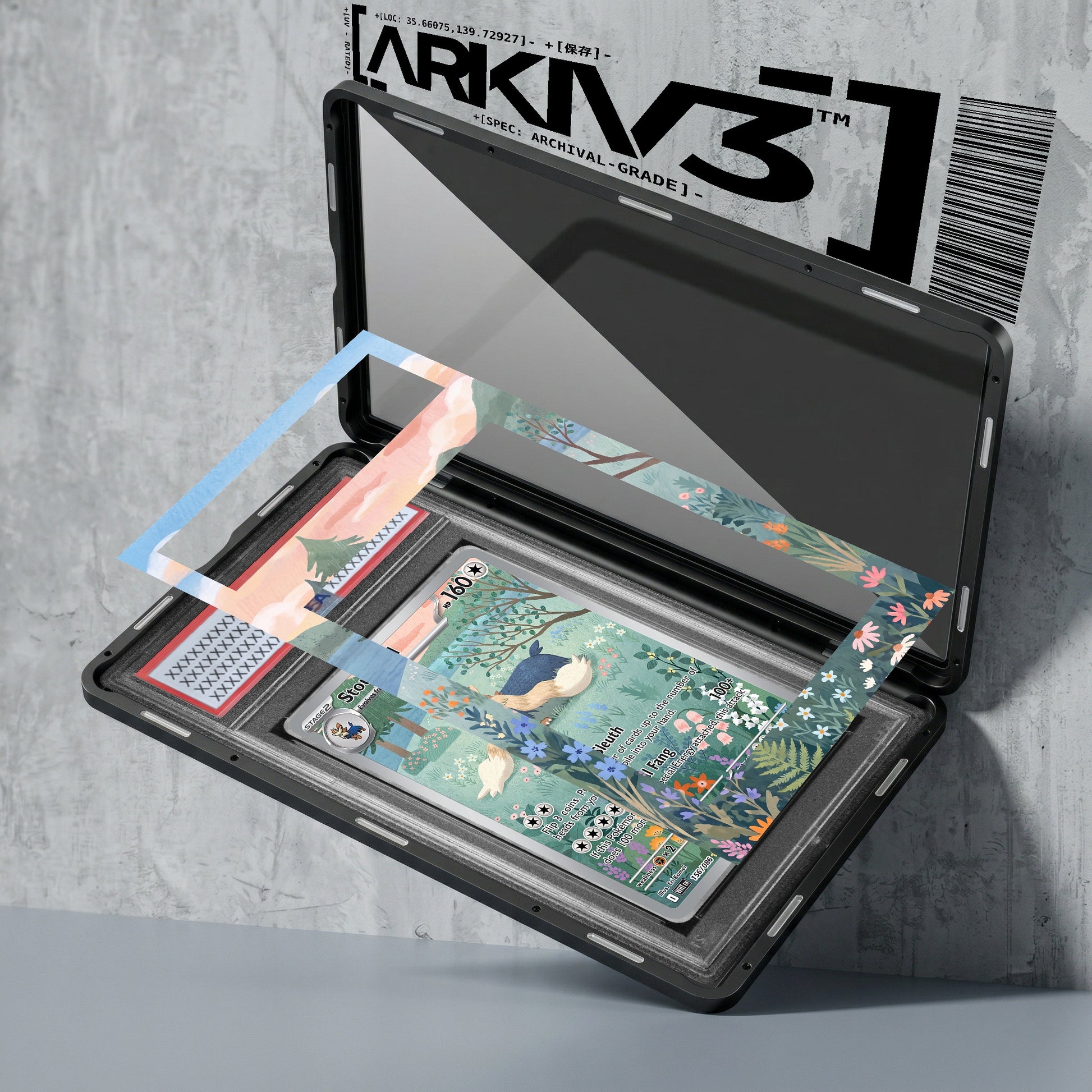 ARKIV3 PSA graded exploded mockup