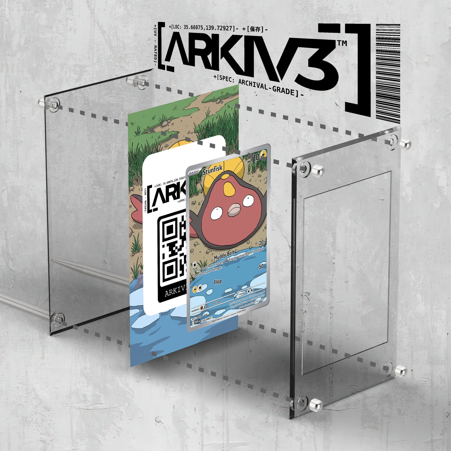 [UNIT: 118/86] // Stunfisk Extended Art Display Case - Raw