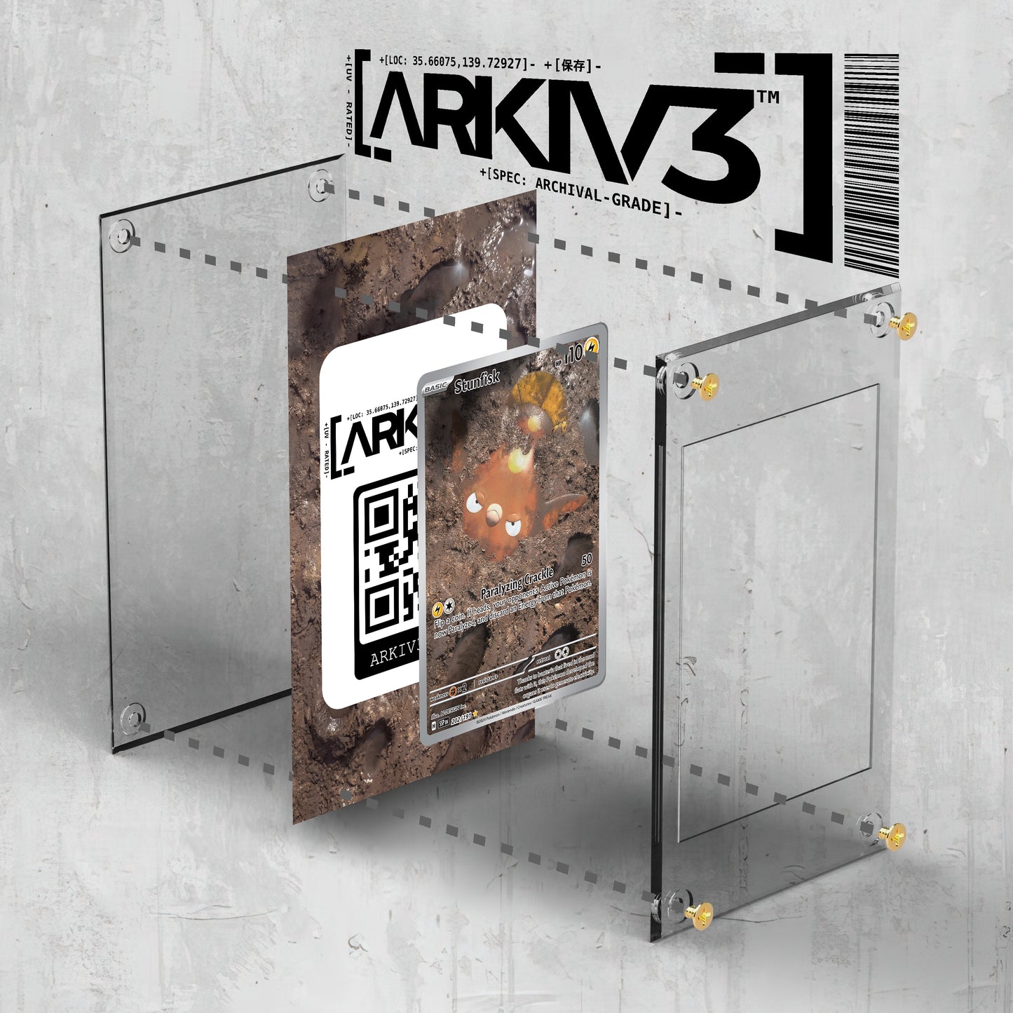 [UNIT: 202/191] // Stunfisk Extended Art Display Case - Raw