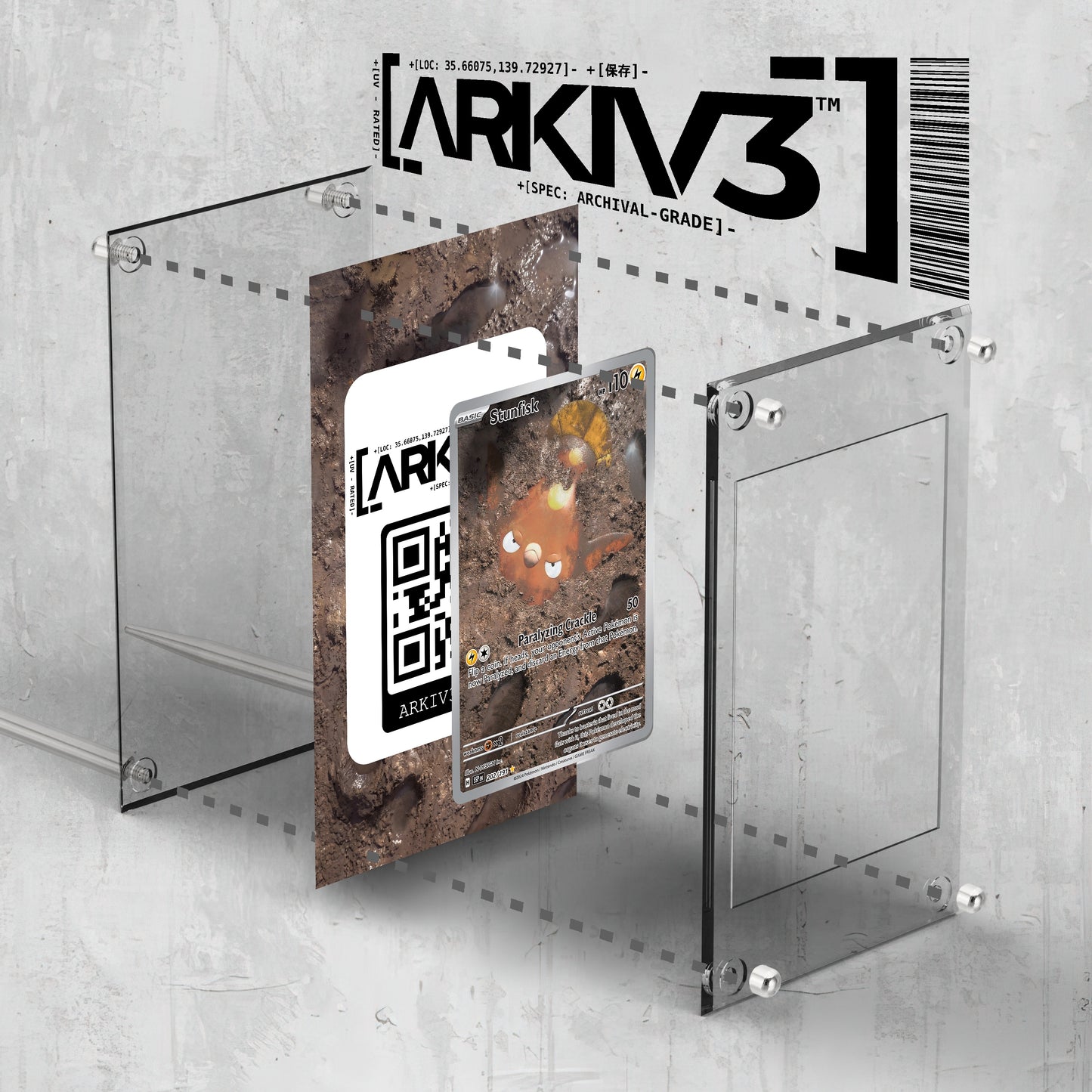 [UNIT: 202/191] // Stunfisk Extended Art Display Case - Raw