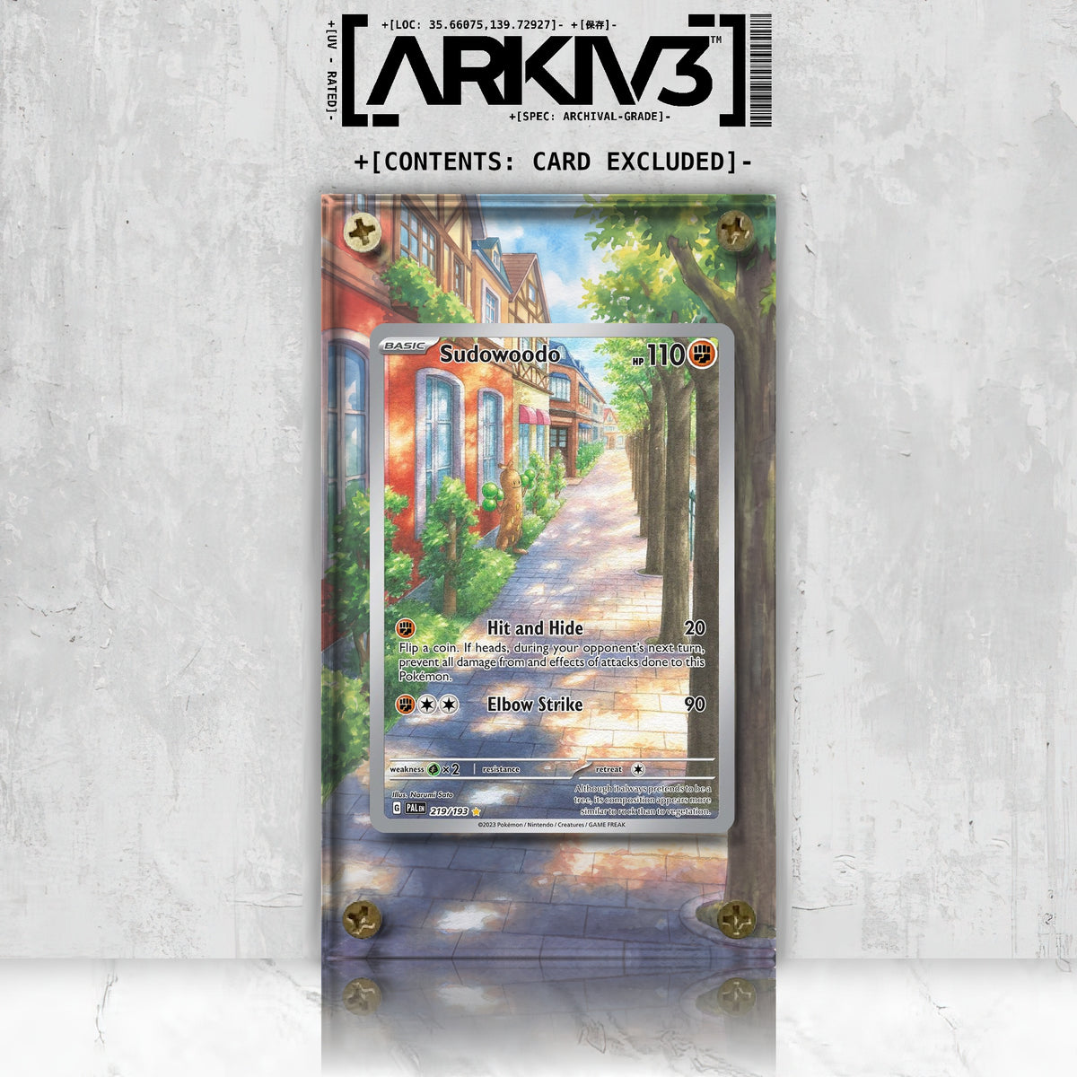 [UNIT: 219/193] // Sudowoodo Extended Art Display Case - Raw