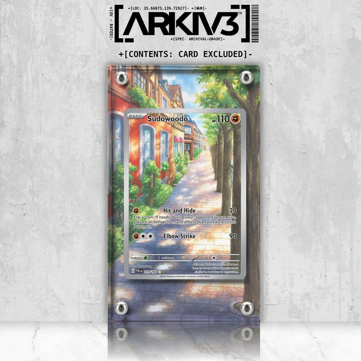 [UNIT: 219/193] // Sudowoodo Extended Art Display Case - Raw