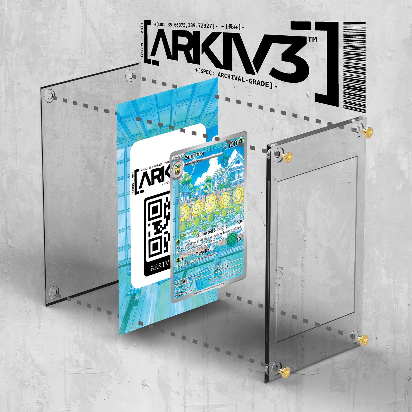 [UNIT: 169/167] // Sunflora Extended Art Display Case - Raw