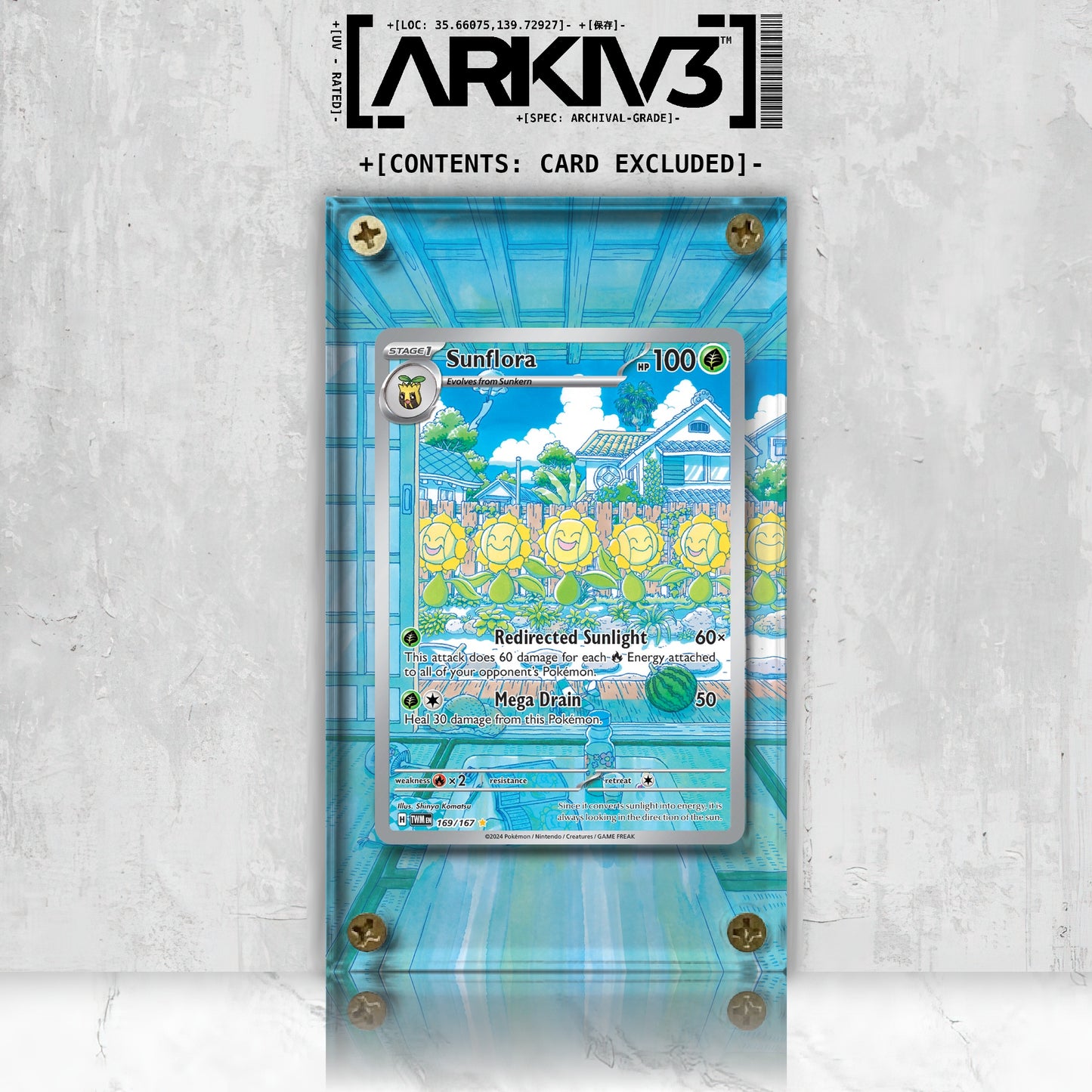 [UNIT: 169/167] // Sunflora Extended Art Display Case - Raw