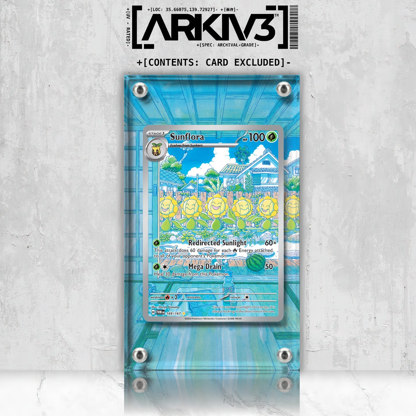 [UNIT: 169/167] // Sunflora Extended Art Display Case - Raw