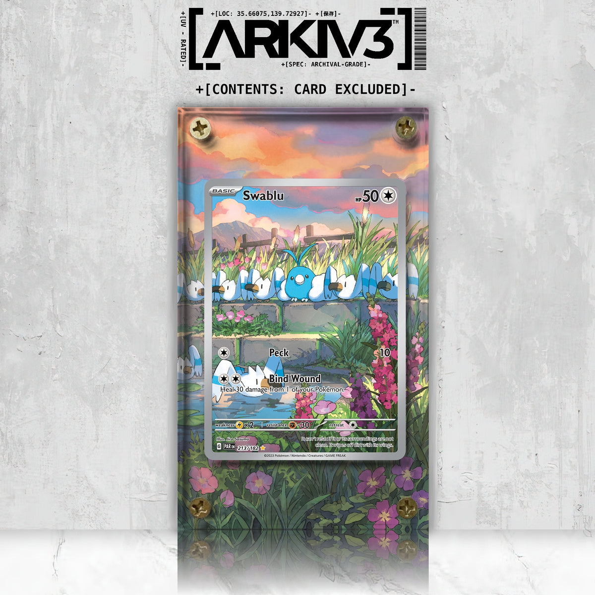 [UNIT: 213/182] // Swablu Extended Art Display Case - Raw