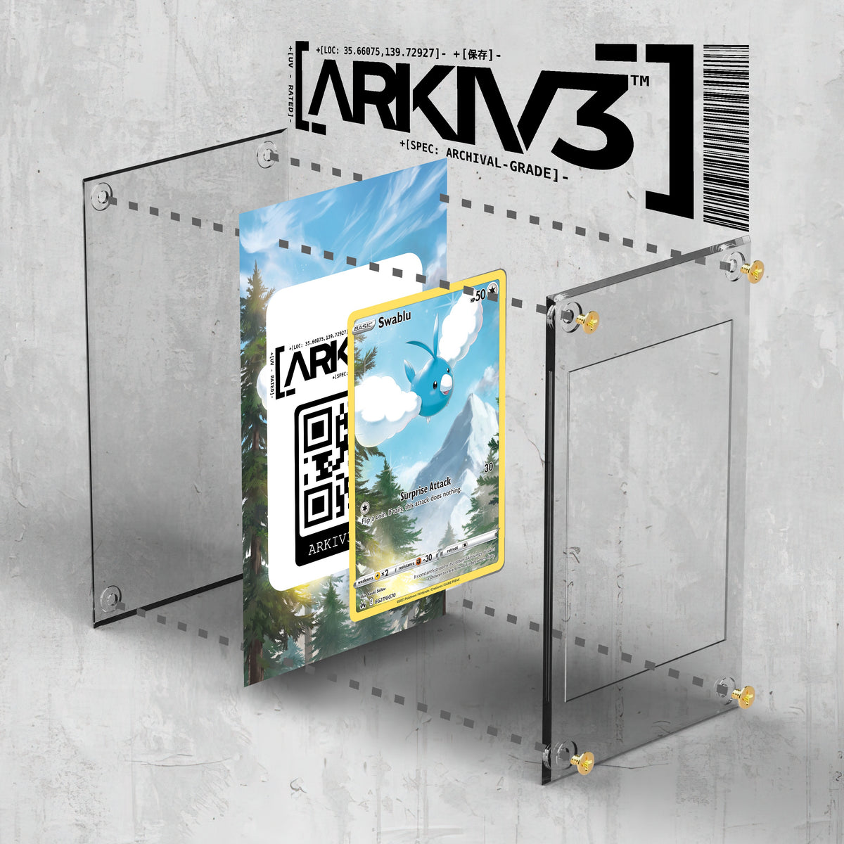 [UNIT: GG27/70] // Swablu Extended Art Display Case - Raw