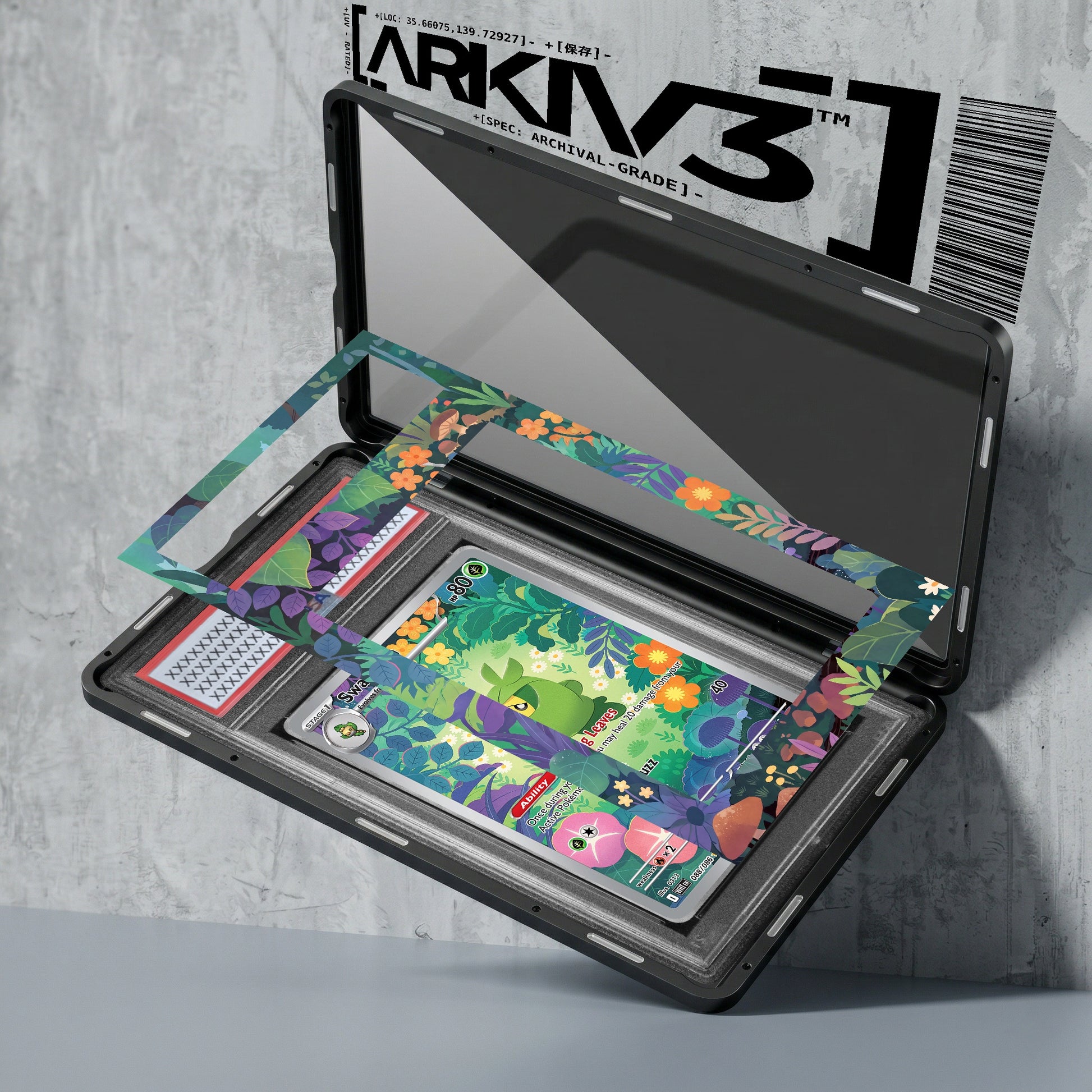 ARKIV3 PSA graded exploded mockup