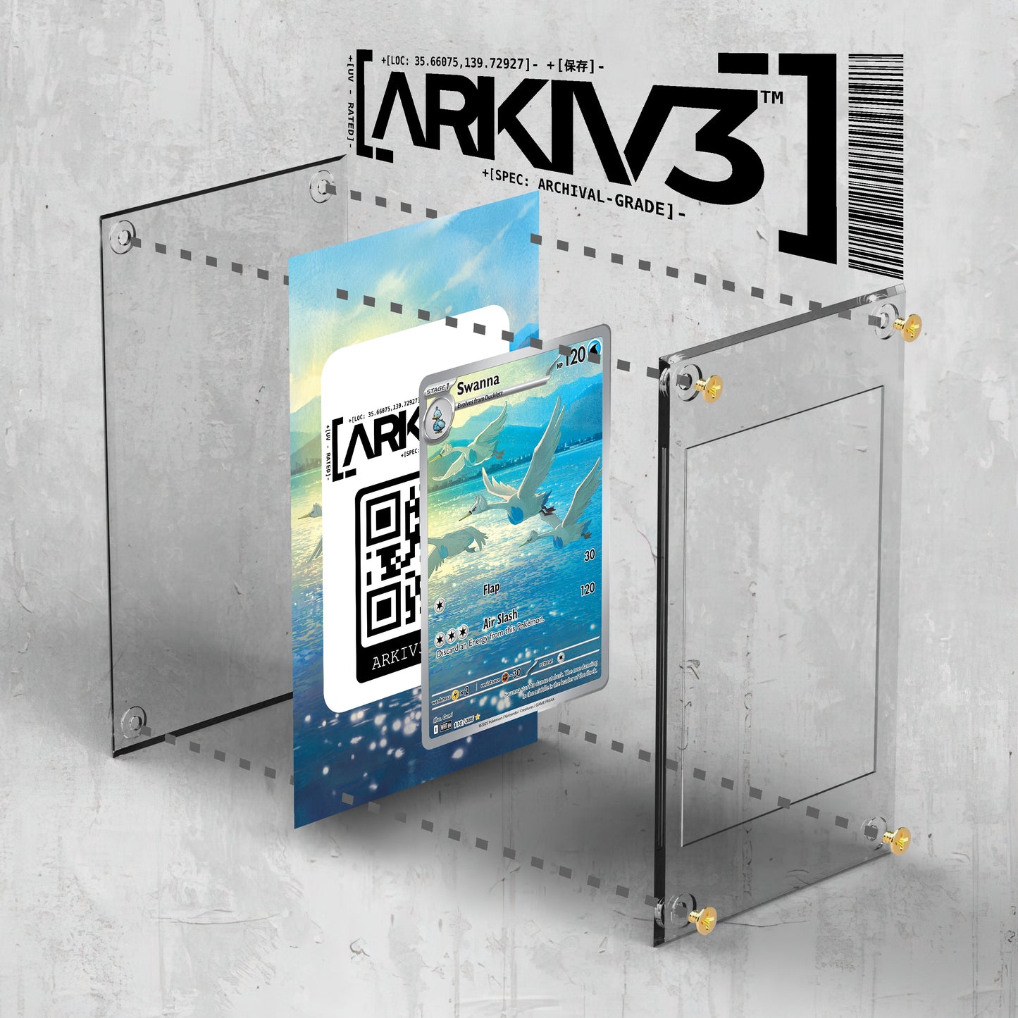 [UNIT: 110/86] // Swanna Extended Art Display Case - Raw