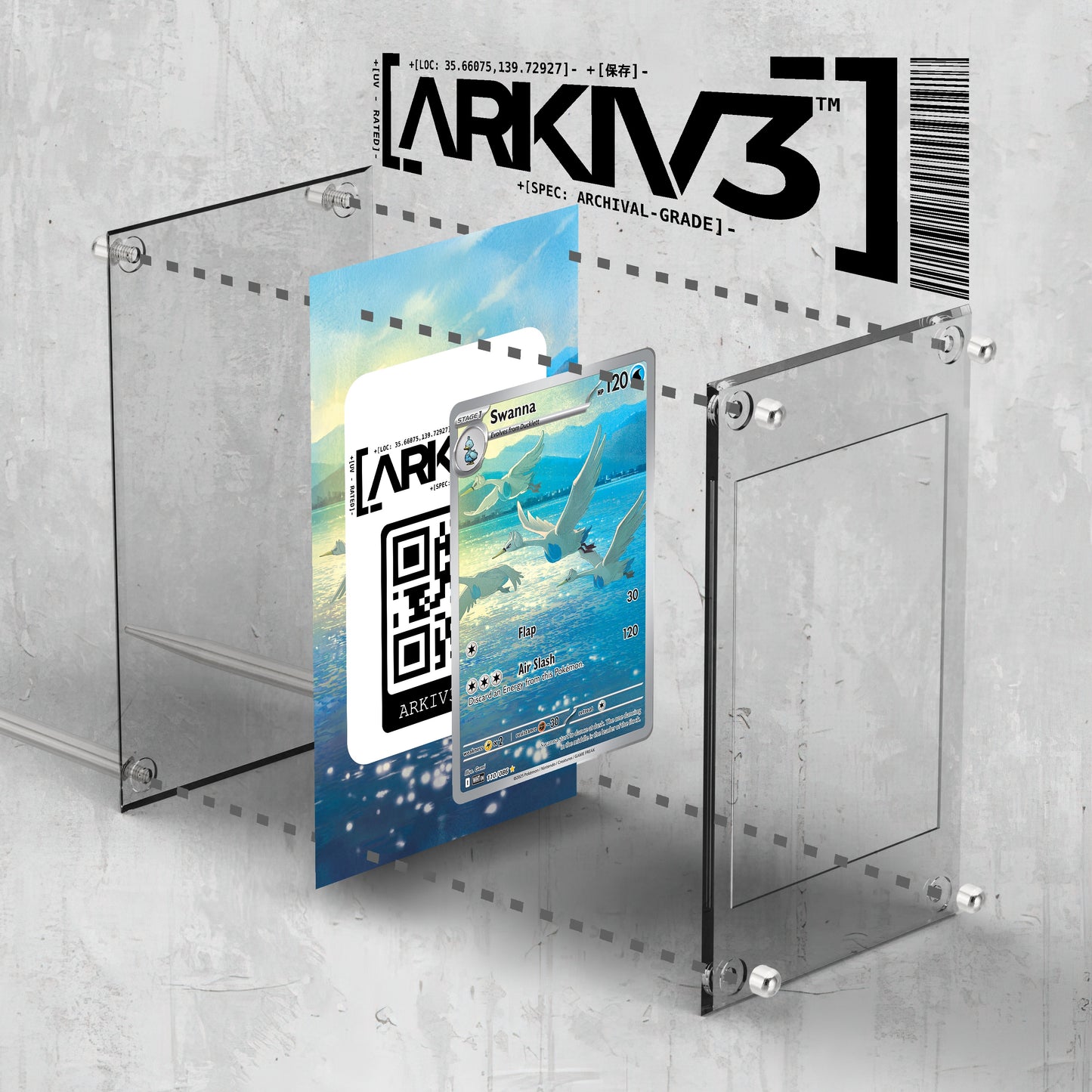 [UNIT: 110/86] // Swanna Extended Art Display Case - Raw
