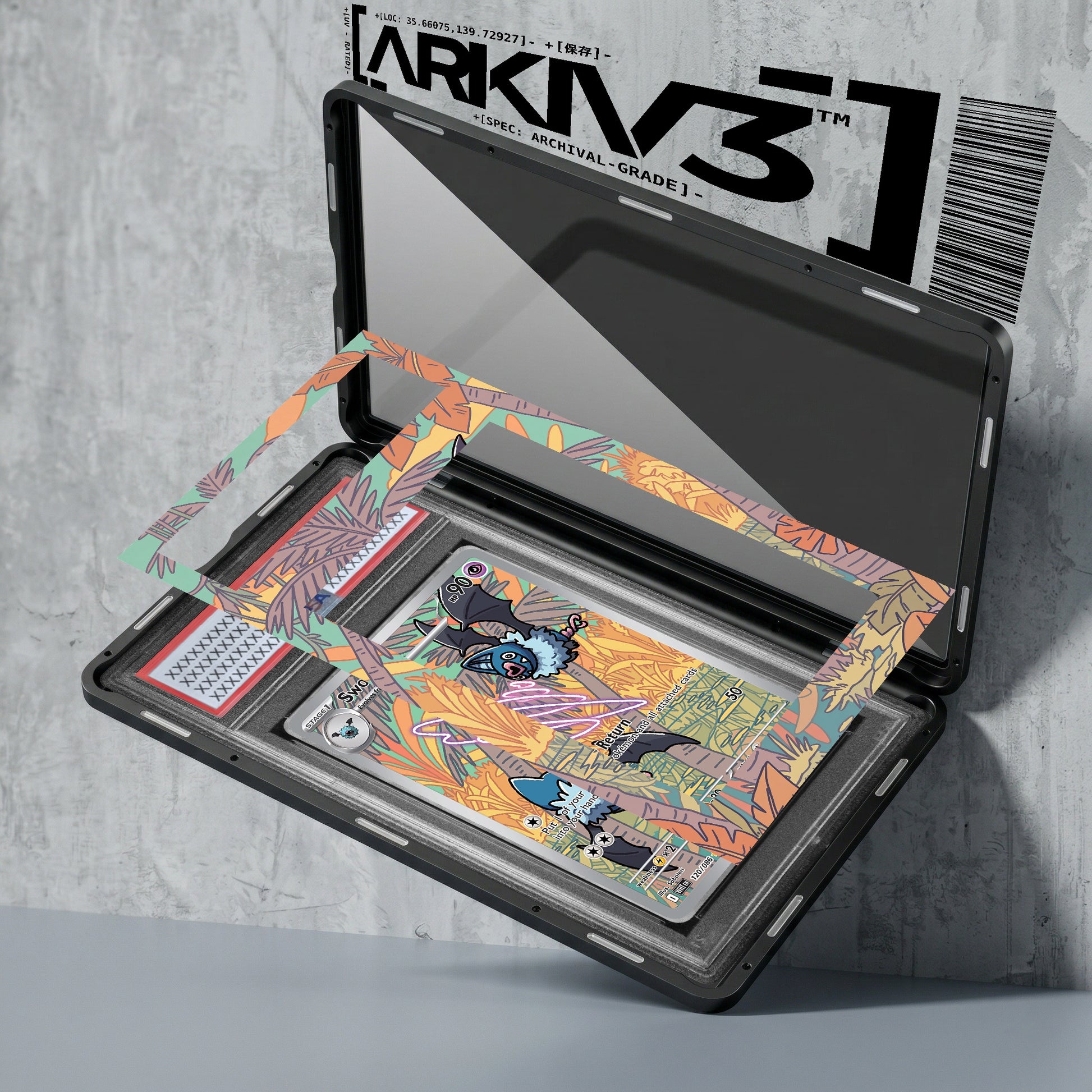 ARKIV3 PSA graded exploded mockup
