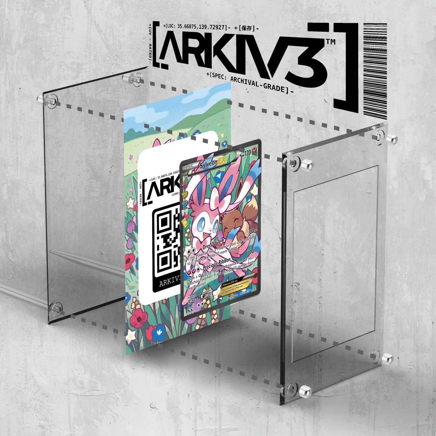 [UNIT: RC32/83] // Sylveon-EX Extended Art Display Case - Raw