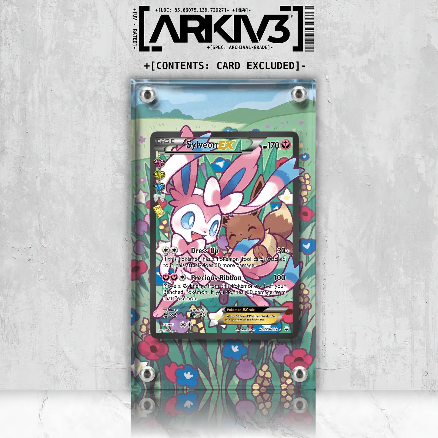 [UNIT: RC32/83] // Sylveon-EX Extended Art Display Case - Raw