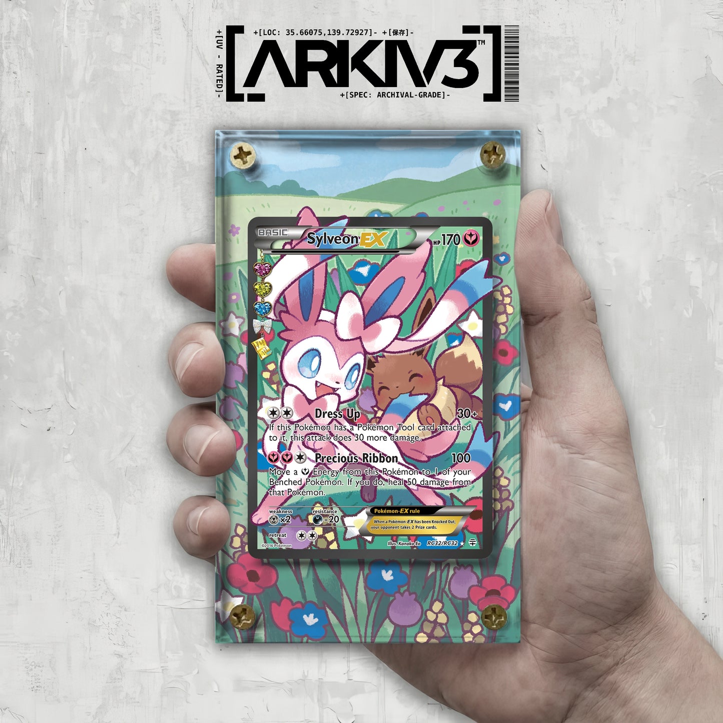 [UNIT: RC32/83] // Sylveon-EX Extended Art Display Case - Raw
