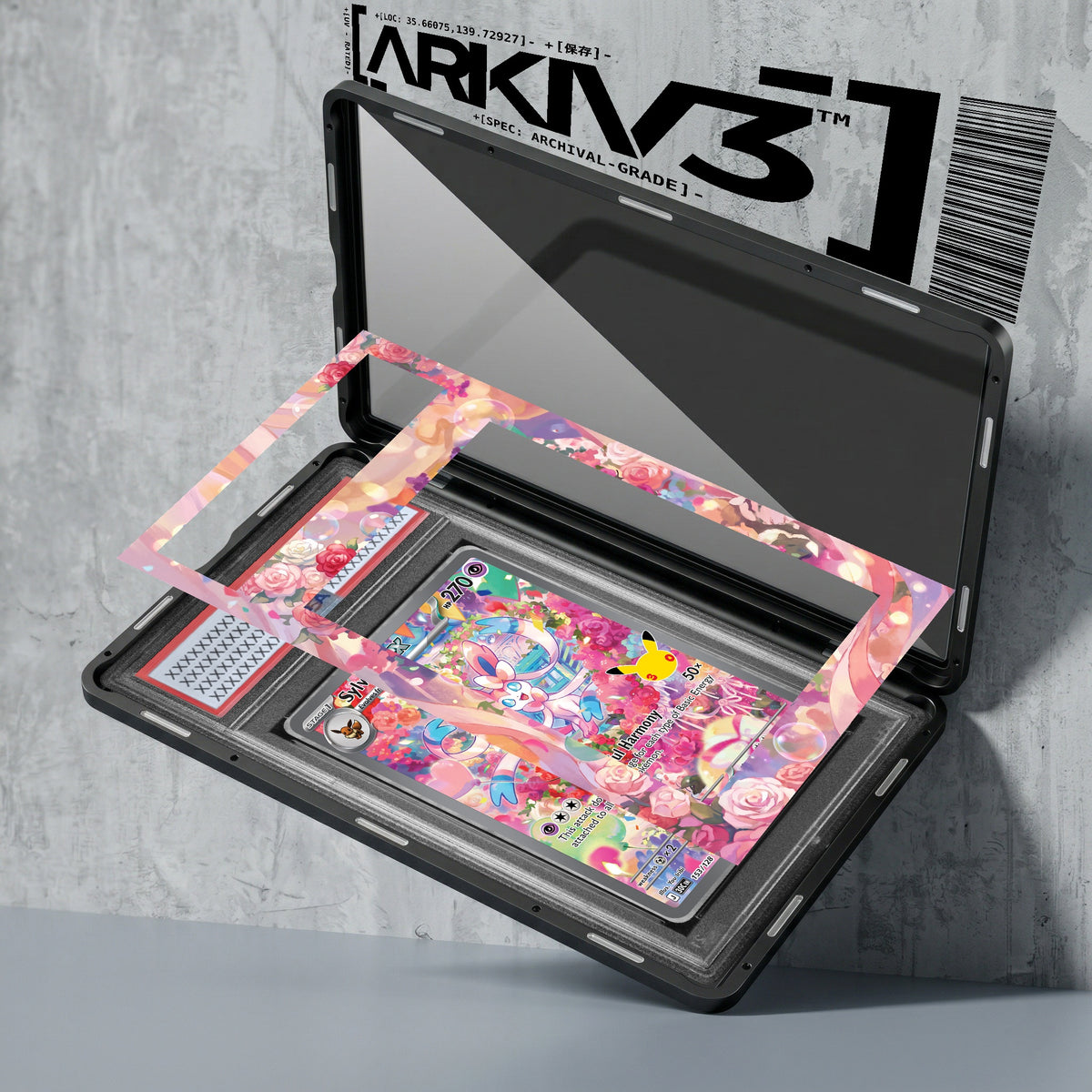 ARKIV3 PSA graded exploded mockup