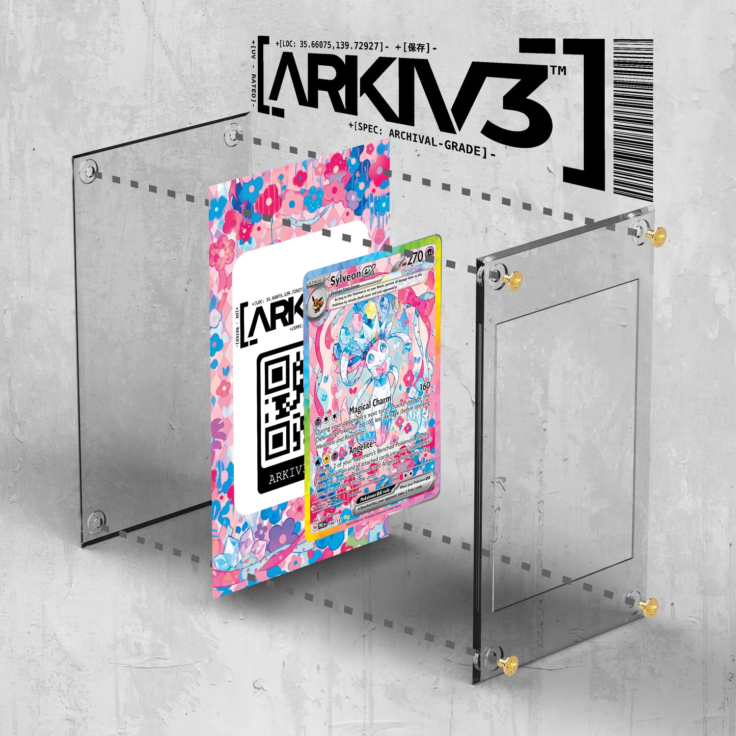 [UNIT: 156/131] // Sylveon ex Extended Art Display Case - Raw