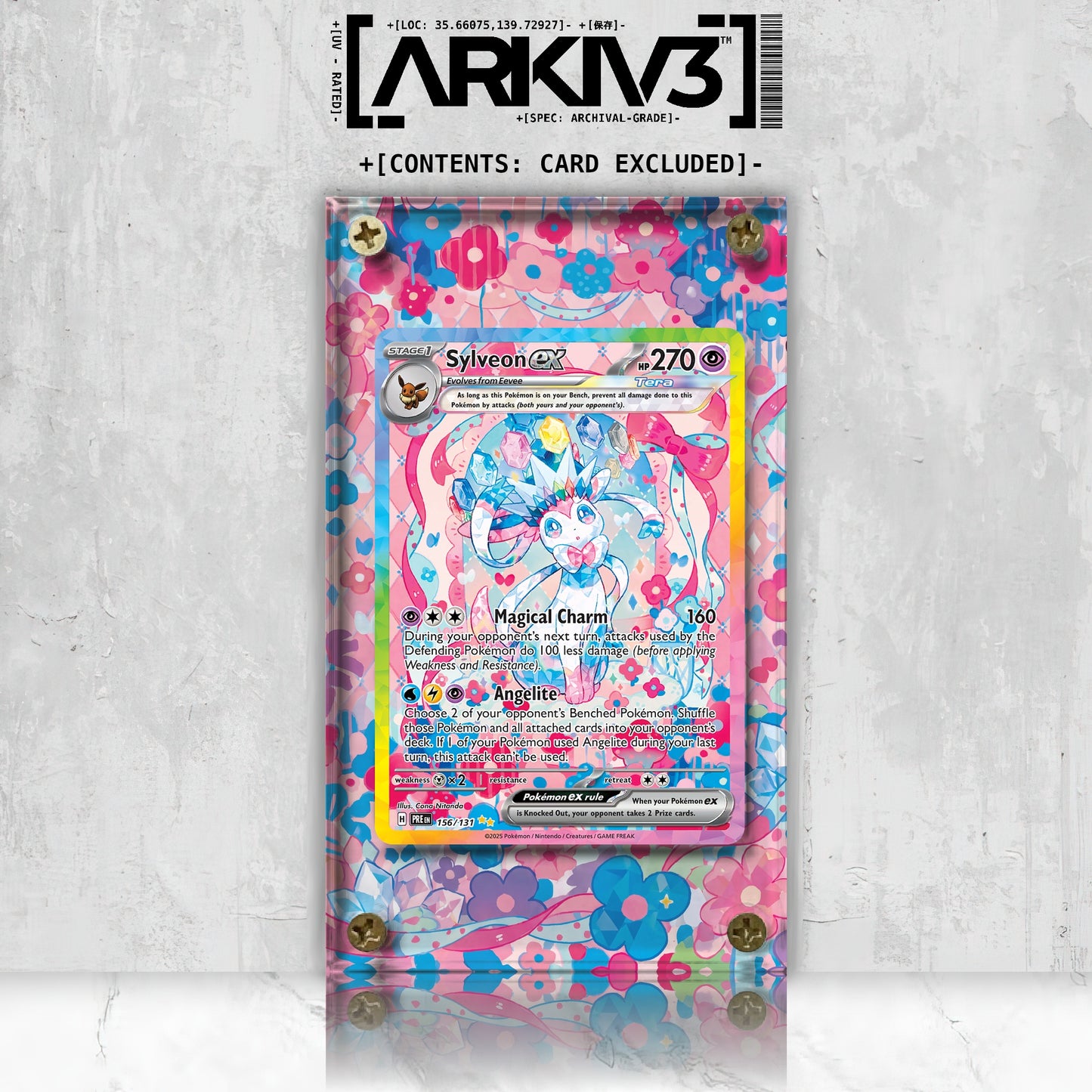 [UNIT: 156/131] // Sylveon ex Extended Art Display Case - Raw