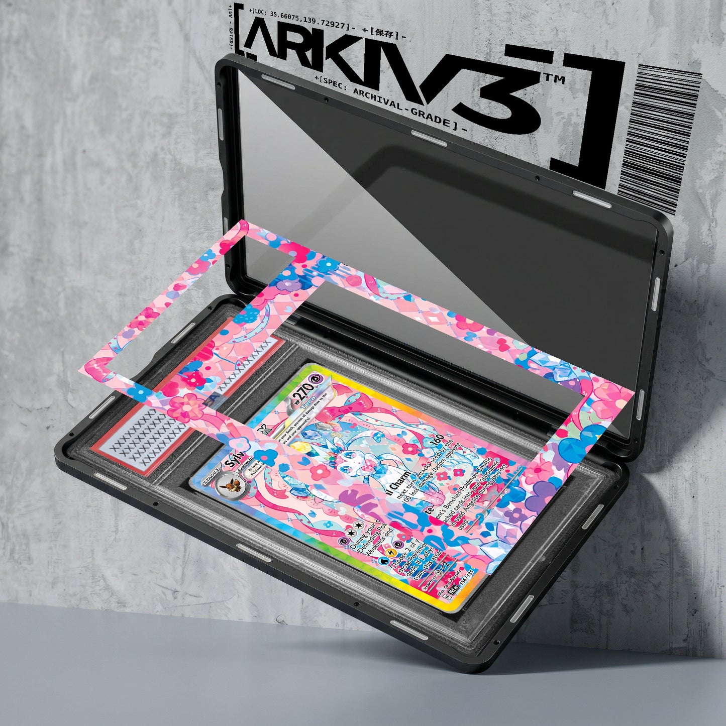 ARKIV3 PSA graded exploded mockup