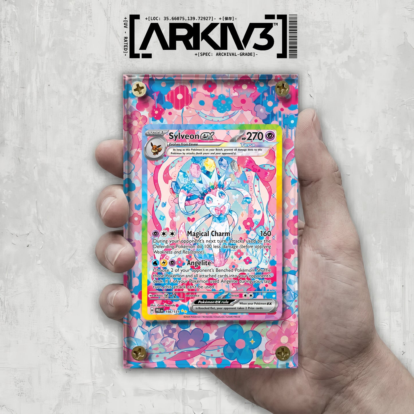 [UNIT: 156/131] // Sylveon ex Extended Art Display Case - Raw