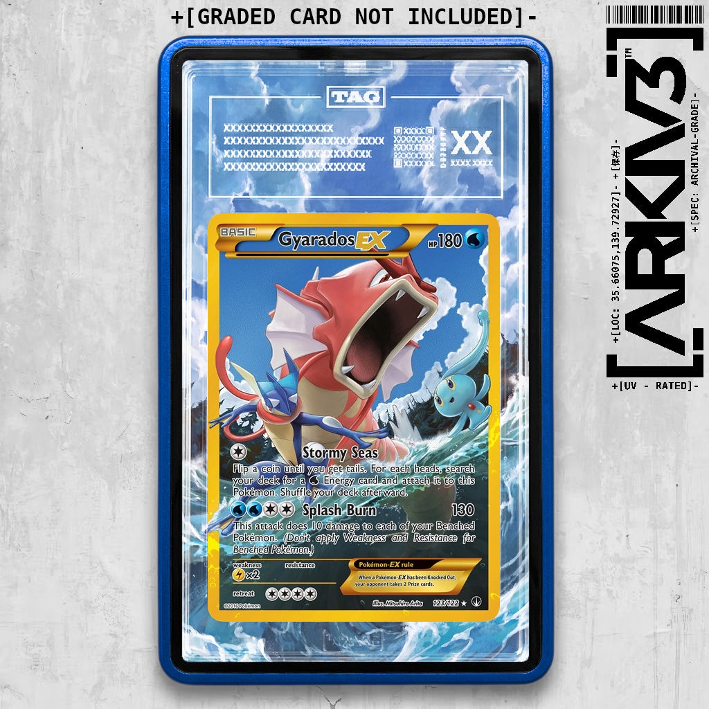 [UNIT: 123/122] // PSA/TAG Gyarados EX Extended Art Display Case - Graded