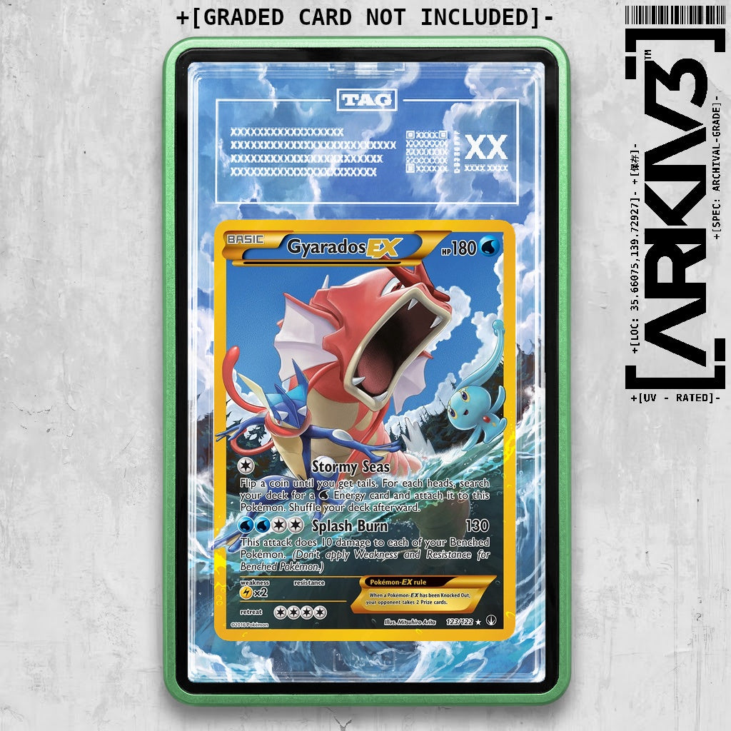 [UNIT: 123/122] // PSA/TAG Gyarados EX Extended Art Display Case - Graded
