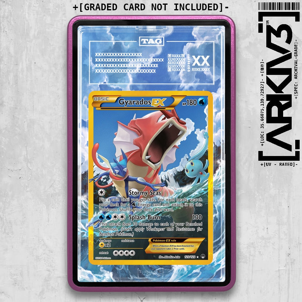 [UNIT: 123/122] // PSA/TAG Gyarados EX Extended Art Display Case - Graded