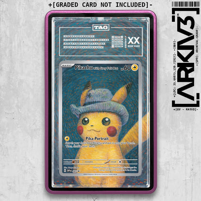 [UNIT: 085] // PSA/TAG Pikachu with Grey Felt Hat Extended Art Display Case - Graded