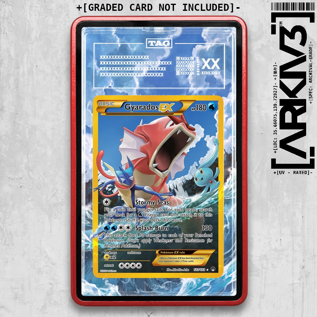 [UNIT: 123/122] // PSA/TAG Gyarados EX Extended Art Display Case - Graded