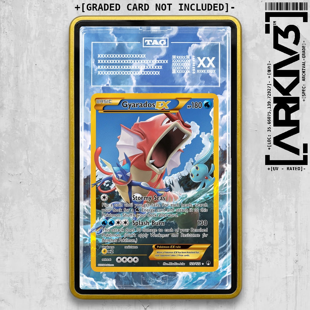 [UNIT: 123/122] // PSA/TAG Gyarados EX Extended Art Display Case - Graded