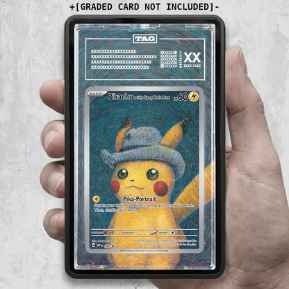 [UNIT: 085] // PSA/TAG Pikachu with Grey Felt Hat Extended Art Display Case - Graded