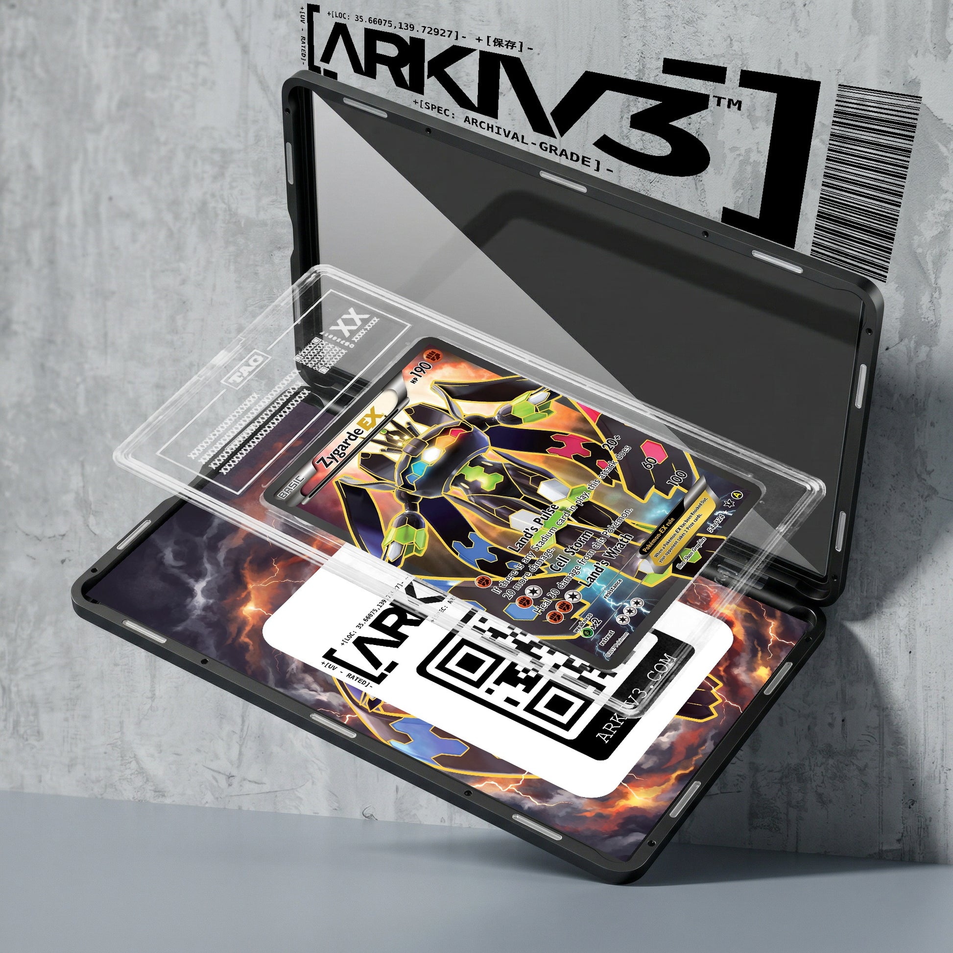 ARKIV3 TAG graded exploded mockup