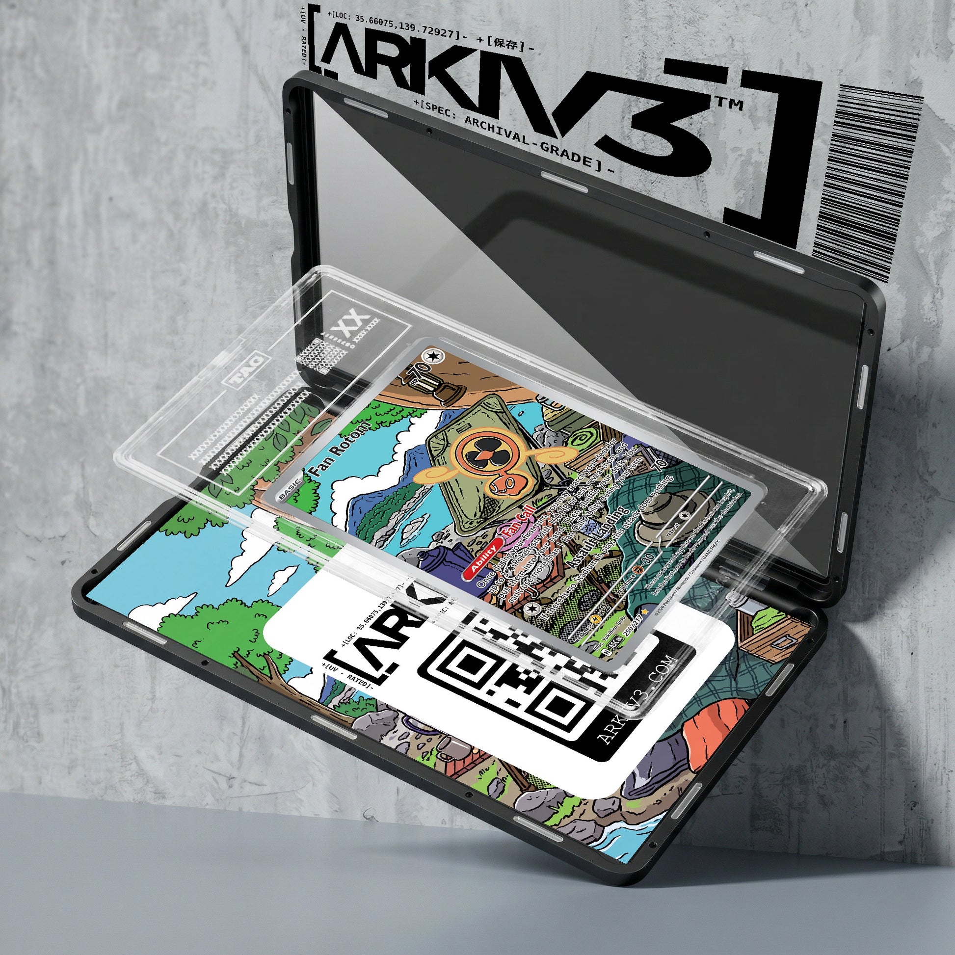 ARKIV3 TAG graded exploded mockup