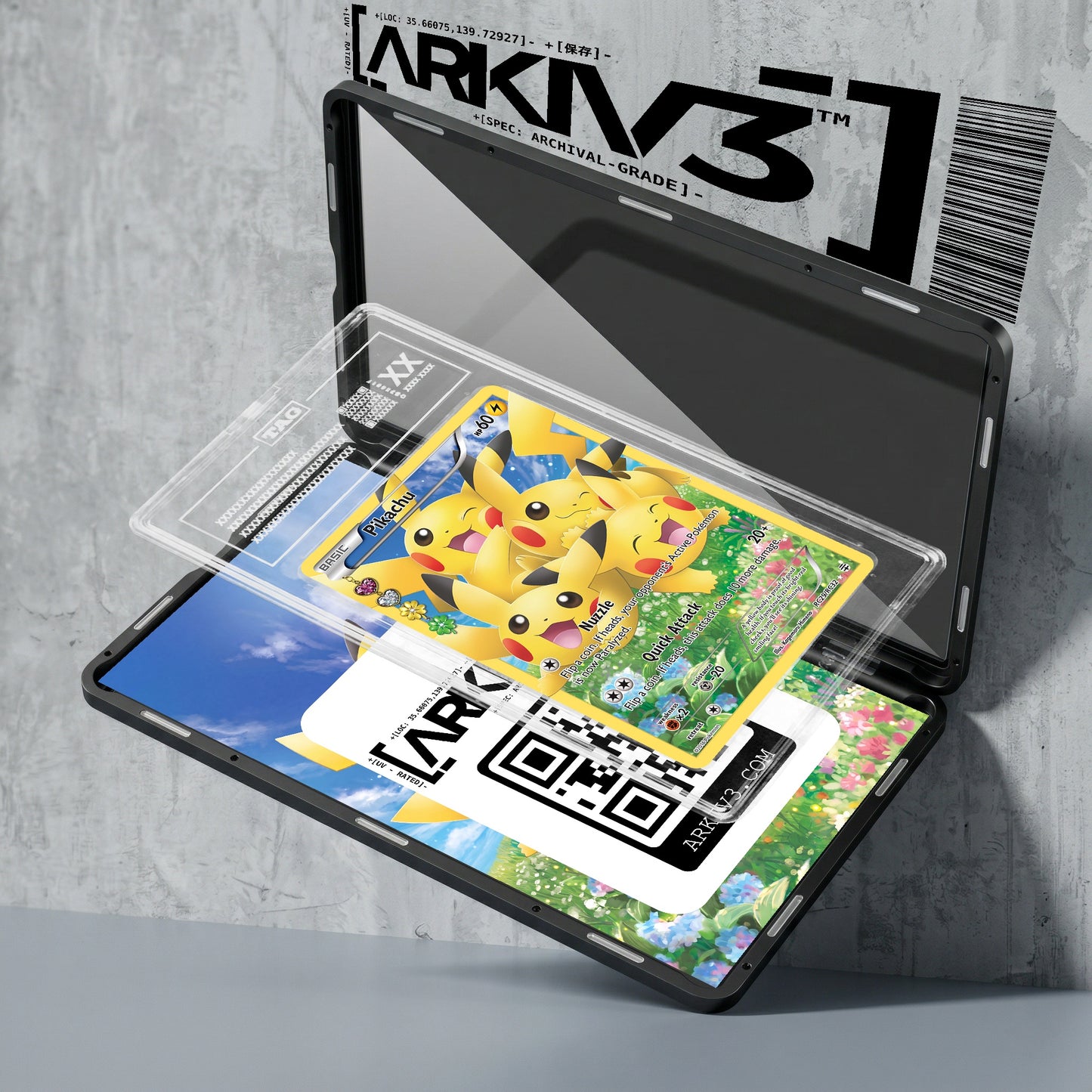 ARKIV3 TAG graded exploded mockup