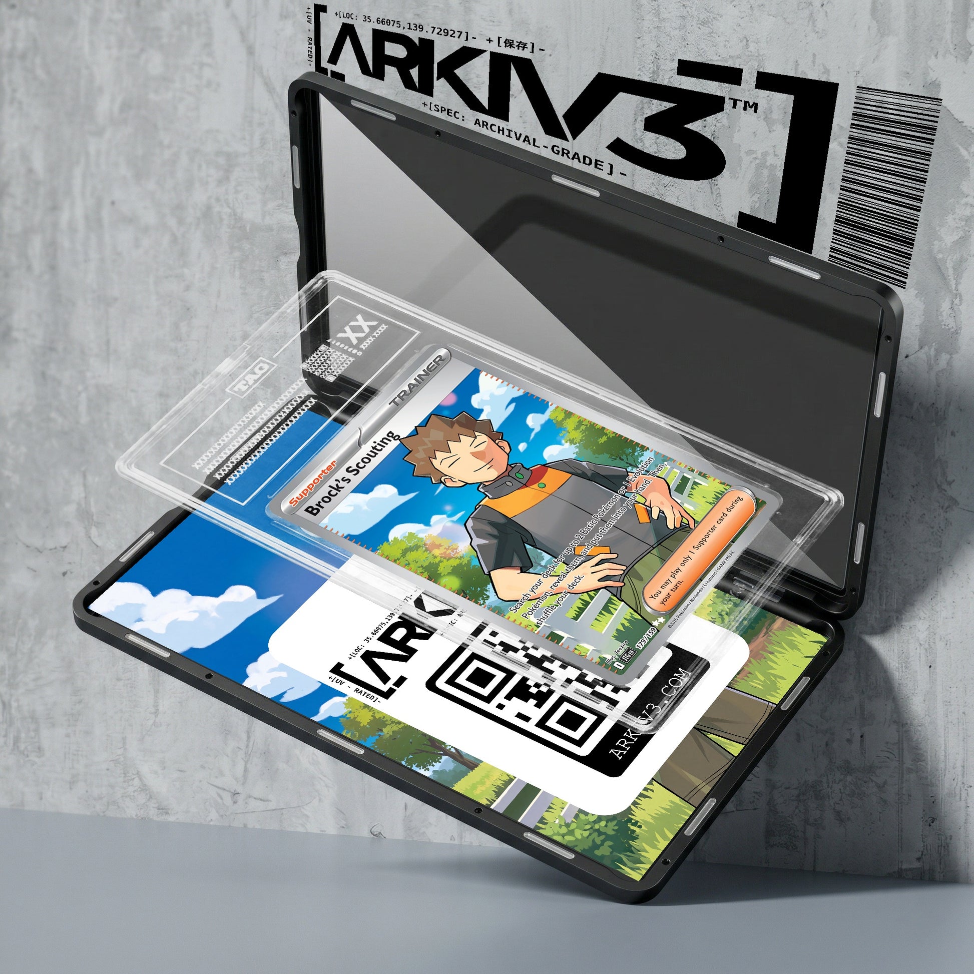 ARKIV3 TAG graded exploded mockup