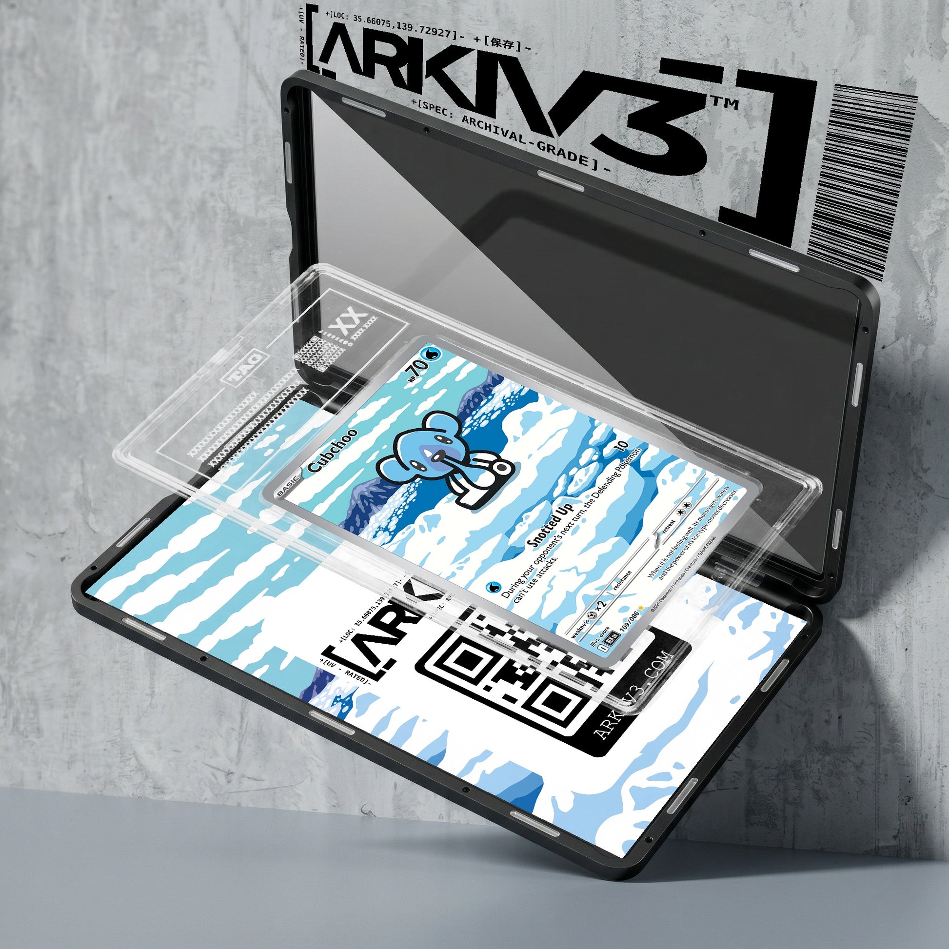 ARKIV3 TAG graded exploded mockup