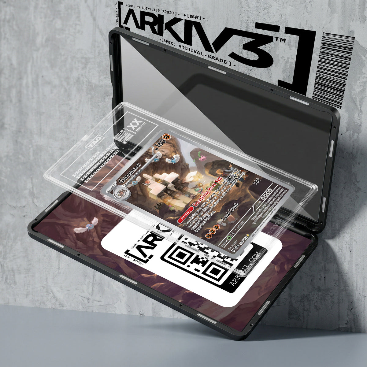 ARKIV3 TAG graded exploded mockup