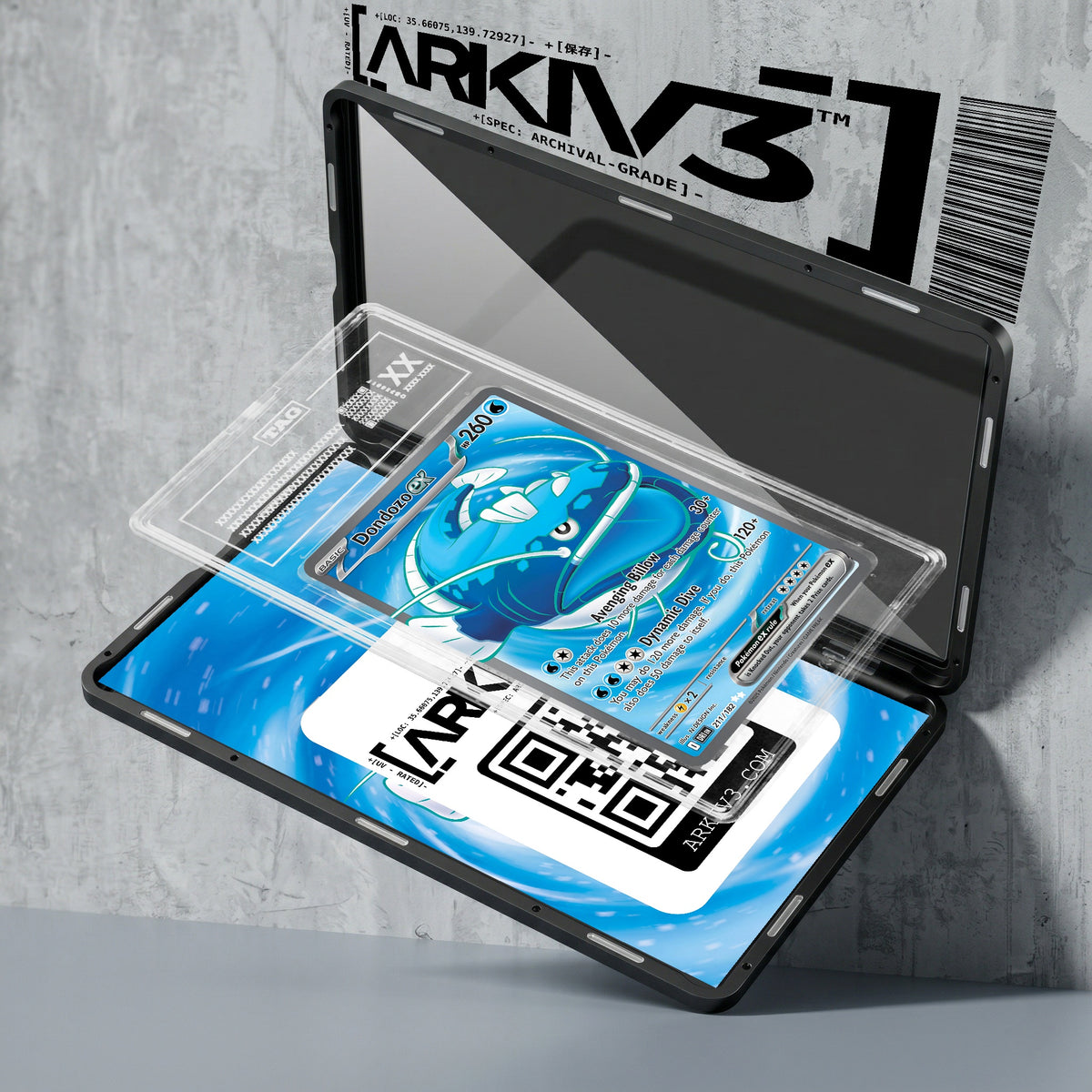ARKIV3 TAG graded exploded mockup
