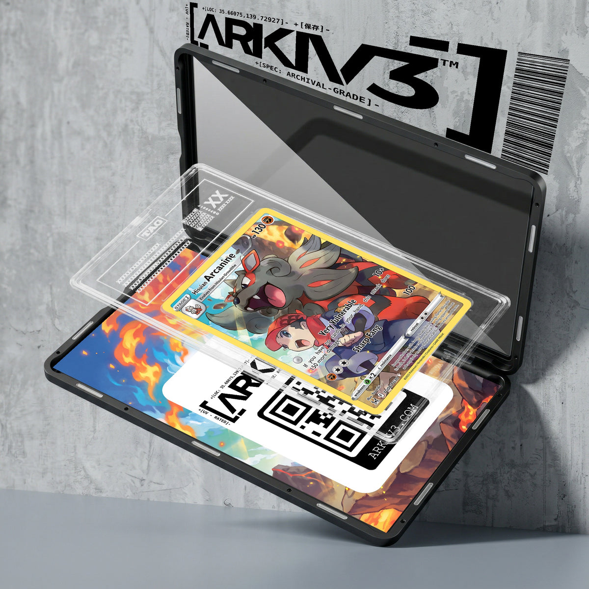 ARKIV3 TAG graded exploded mockup