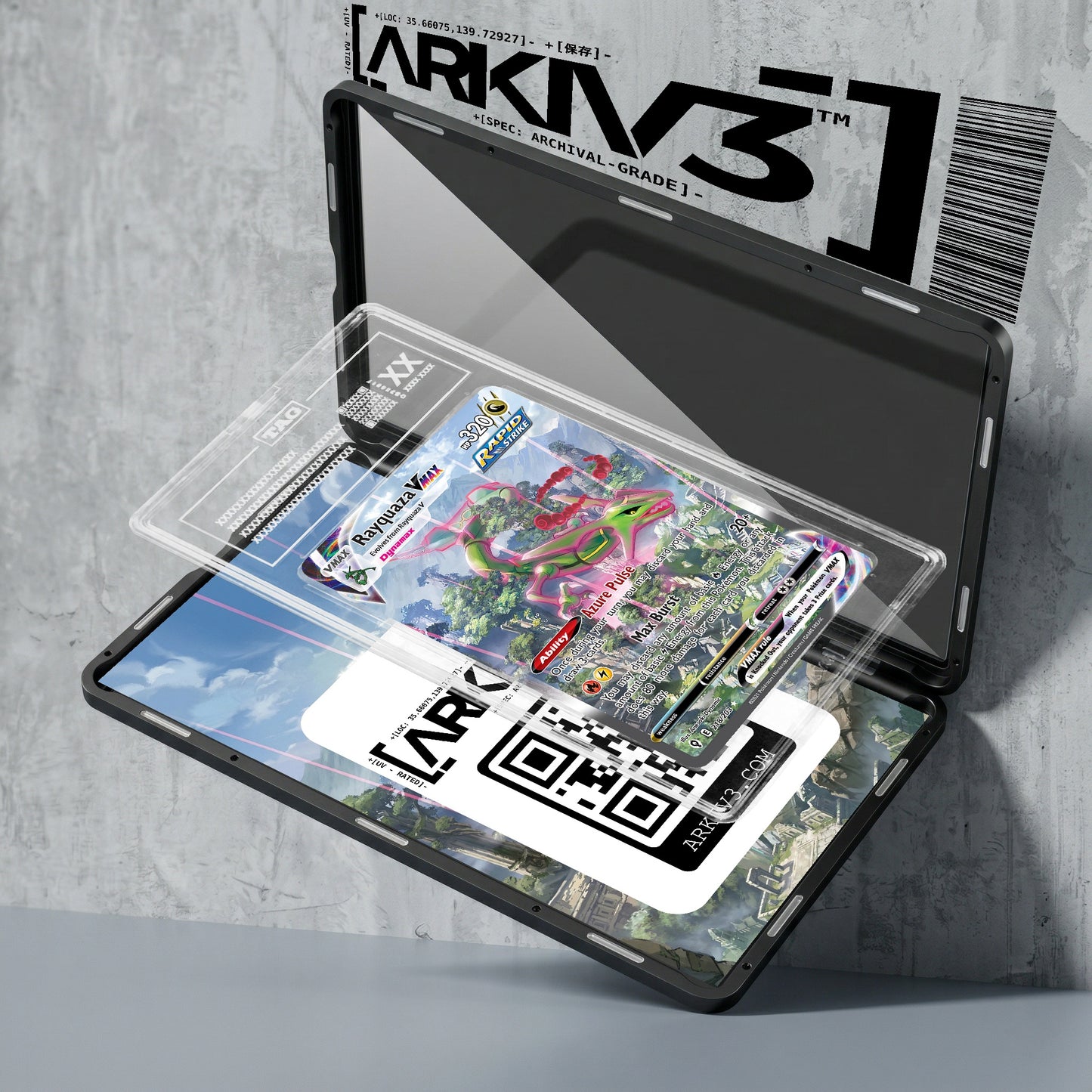 ARKIV3 TAG graded exploded mockup