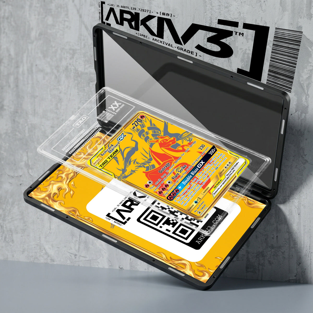 ARKIV3 TAG graded exploded mockup