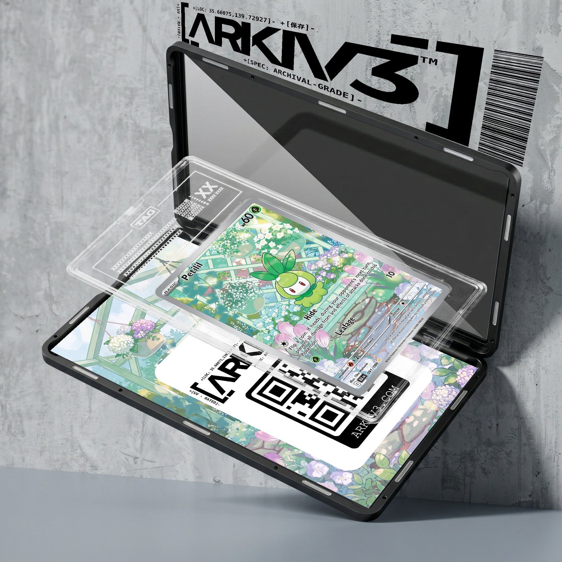 ARKIV3 TAG graded exploded mockup