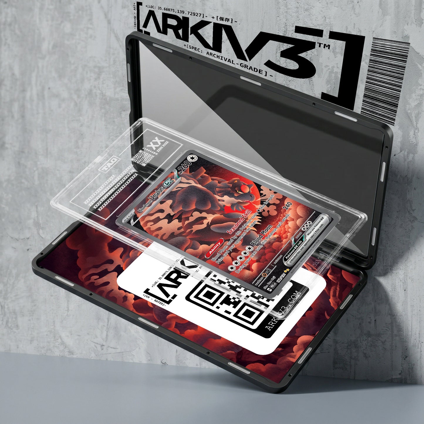 ARKIV3 TAG graded exploded mockup