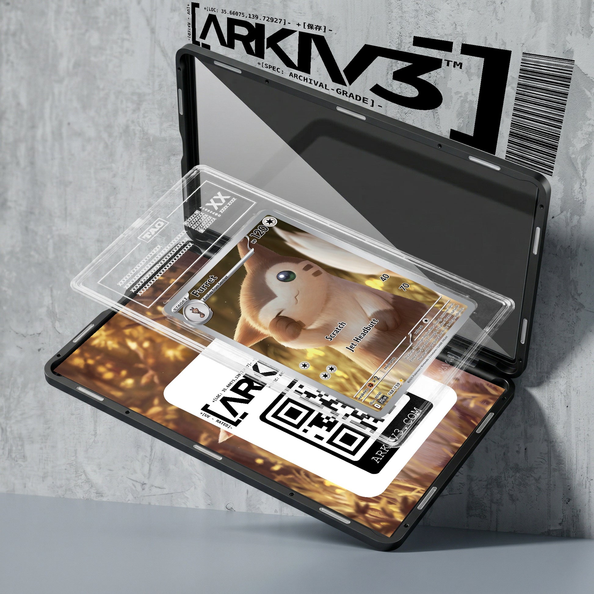 ARKIV3 TAG graded exploded mockup