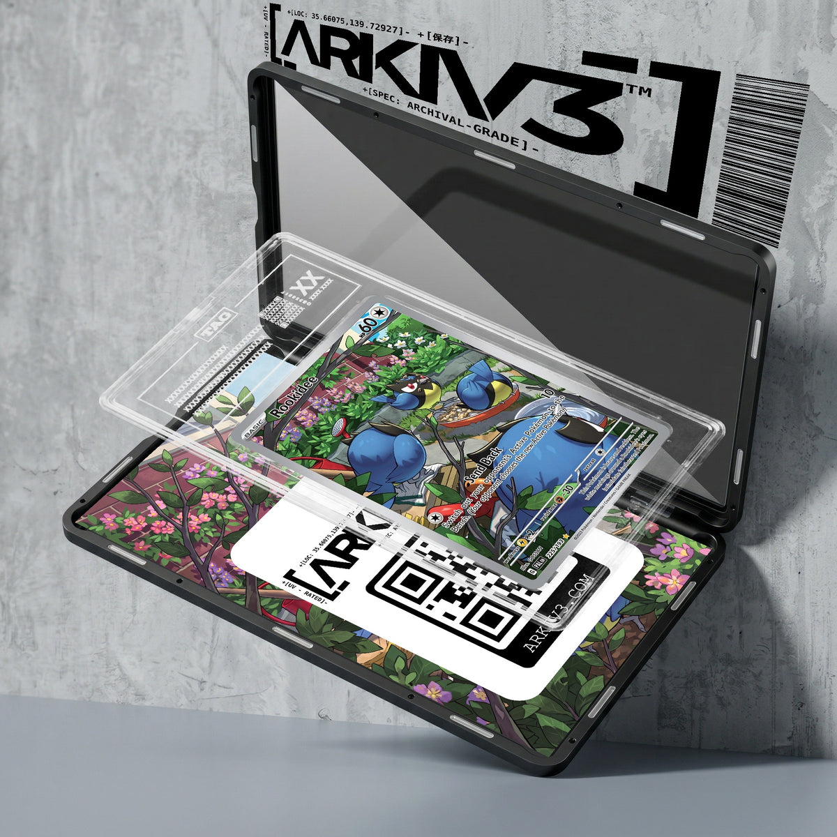ARKIV3 TAG graded exploded mockup